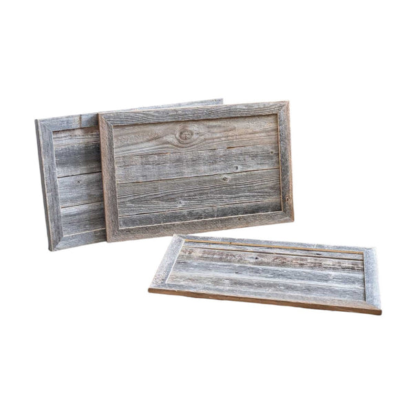 Homeroots 28" Natural Weathered Gray Plank Christmas Tree Collar  Manufactured Wood 379881