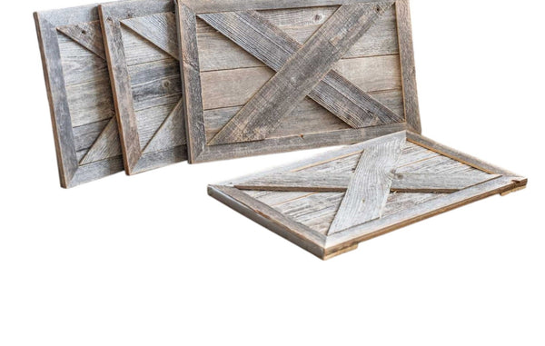 Homeroots 23" Natural Weathered Gray Christmas Tree Collar  Manufactured Wood 379883