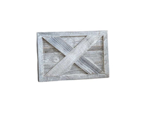 HomeRoots 23" Weathered Gray Whitewash Tree Collar – Rustic Farmhouse Decor for Christmas & Holiday Display 379886