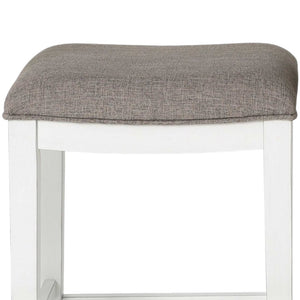 Homeroots 49" Three Piece White Rectangular Solid And Manufactured Wood Bar Table   379939