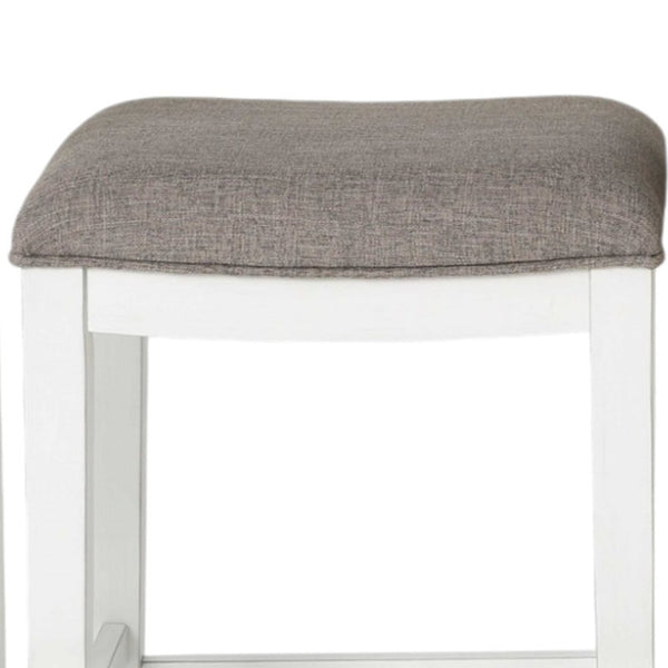 Homeroots 49" Three Piece White Rectangular Solid And Manufactured Wood Bar Table   379939