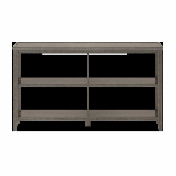 Homeroots 30" Bookcase With 2 Shelves In Washed Grey   379941