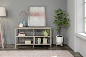 Homeroots 30" Bookcase With 2 Shelves In Washed Grey   379941