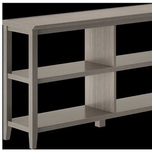 Homeroots 30" Bookcase With 2 Shelves In Washed Grey   379941