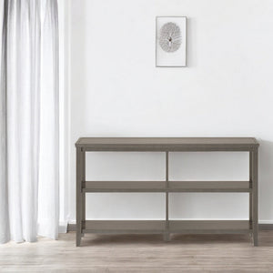 Homeroots 30" Bookcase With 2 Shelves In Washed Grey   379941