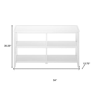 HomeRoots 30" White Wood Bookcase with Two Shelves - Stylish Storage Solution for Any Room, Easy Assembly! 379942
