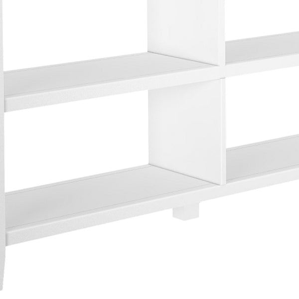 HomeRoots 30" White Wood Bookcase with Two Shelves - Stylish Storage Solution for Any Room, Easy Assembly! 379942