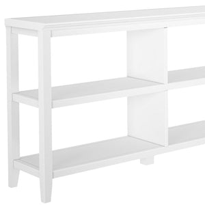 HomeRoots 30" White Wood Bookcase with Two Shelves - Stylish Storage Solution for Any Room, Easy Assembly! 379942