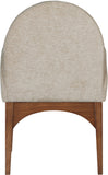 Waldorf Beige Chenille Fabric Dining Chair 379Beige-AC Meridian Furniture