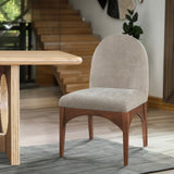 Waldorf Beige Chenille Fabric Dining Chair 379Beige-SC Meridian Furniture