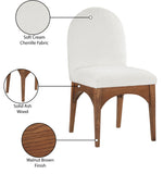 Waldorf Cream Chenille Fabric Dining Chair 379Cream-SC Meridian Furniture