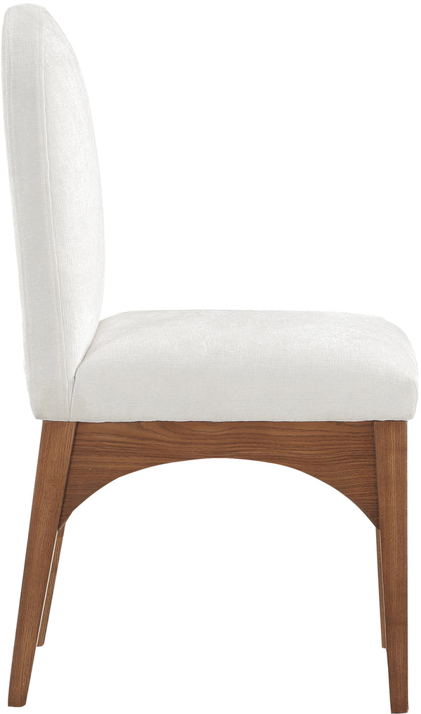 Waldorf Cream Chenille Fabric Dining Chair 379Cream-SC Meridian Furniture