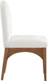 Waldorf Cream Chenille Fabric Dining Chair 379Cream-SC Meridian Furniture