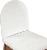 Waldorf Cream Chenille Fabric Dining Chair 379Cream-SC Meridian Furniture