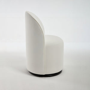 English Elm Set Velvet Swivel Barrel Accent Chair Mid Century Ergonomic Seat for Dining Vanity Cream W3244P308280