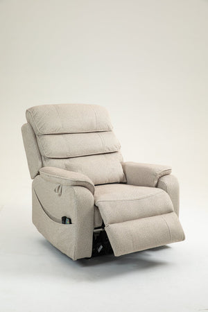 English Elm Lounge Electric Lift Chair – 180° Recline, Dual Remotes, Storage Pockets, Ideal For Elderly Comfort W547S00056