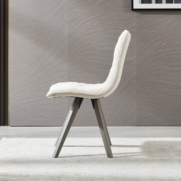 English Elm Dining Chairs Set of 2 Scandinavian Oak Leg Upholstered Seats for Modern Interiors W5630P456181