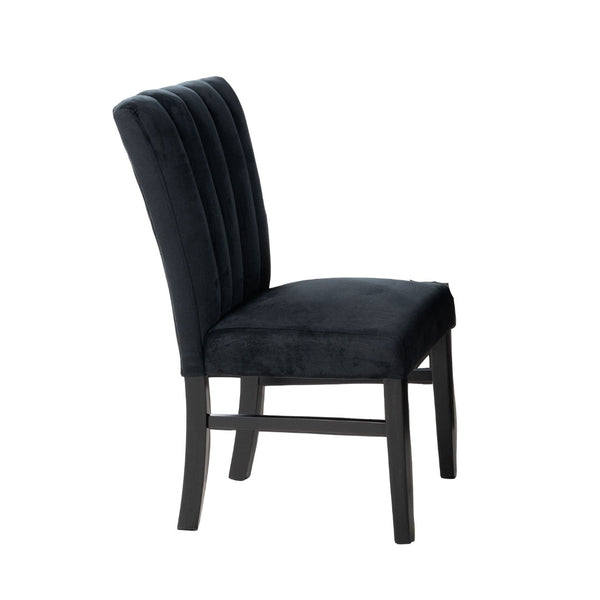 English Elm Contemporary Northall Arm Chair with Sleek Upholstery and Minimalist Profile for Modern Dining Spaces Black 39 L x 22 W x 14 H B2741P406131