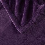 Beautyrest Heated Plush Casual Throw BR54-1925 Purple