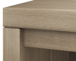 Sunpan Viga 94.5" Solid Teak Dining Table - Modern Outdoor Design with Water-Resistant Properties Drift Brown