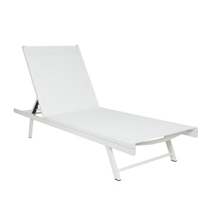 English Elm Outdoor Reclining Chaise Loungers Set of 2 with Steel Frame and Textilene Fabric N770P395917K