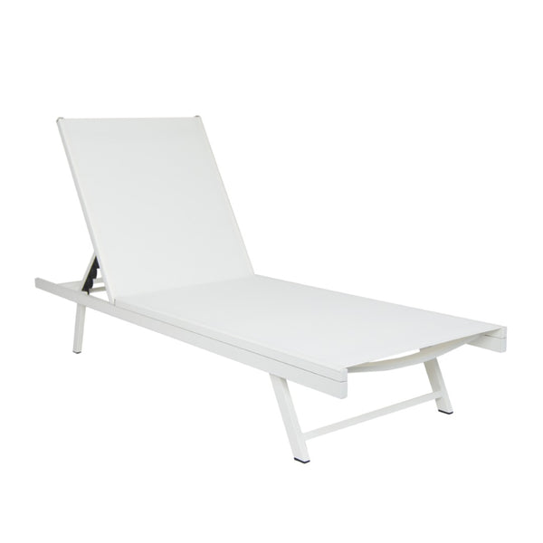 English Elm Outdoor Reclining Chaise Loungers Set of 2 with Steel Frame and Textilene Fabric N770P395917K