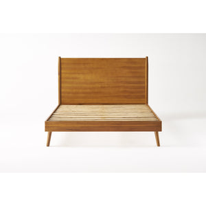 English Elm Christopher Knight Home® - Cohron Solid Wood Platform Bed – Mid-Century Modern Acacia Design, No Box Spring Needed, Easy Assembly 67062.00-Q-P_67062.00-Q-H