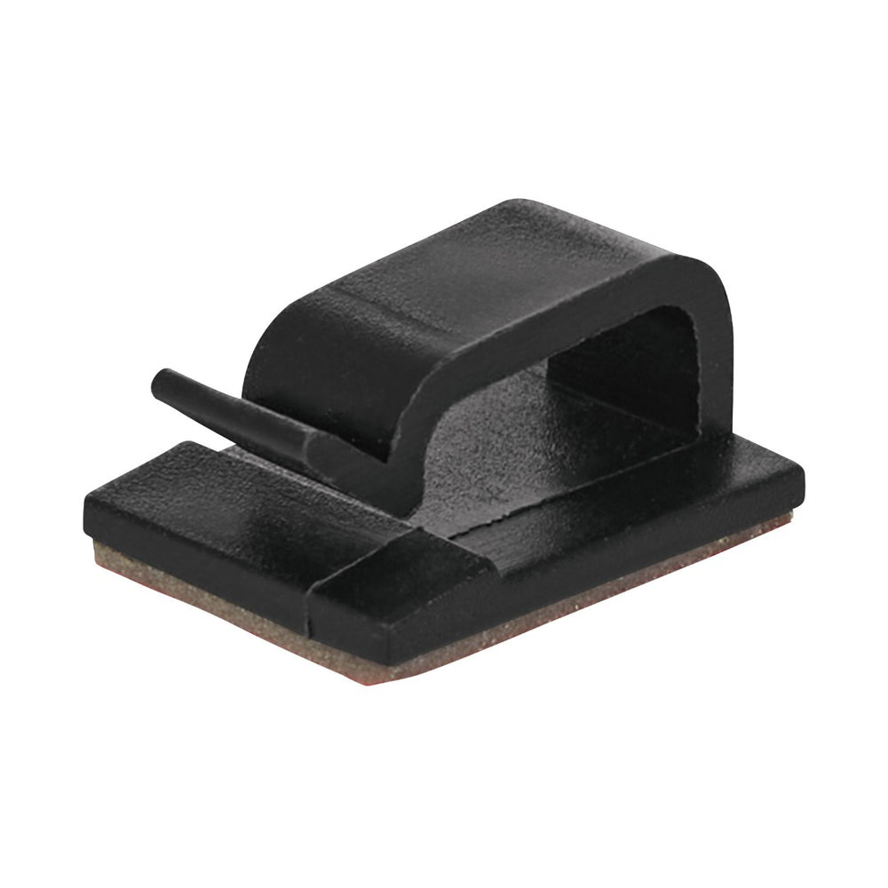 OSP Home Furnishings Cable Clip Adhesive Organizer for Desk Management Durable Plastic Low Profile Wire Hold OYF50CLIP