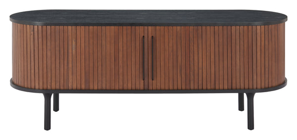 Koriana Entertainment Stand Black & Walnut 110297 Zuo Modern