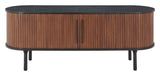 Koriana Entertainment Stand Black & Walnut 110297 Zuo Modern