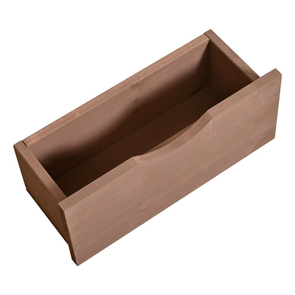 English Elm (with Hutch) Topamx Solid Fir Potting Bench Patio Workstation Spice Rack Drawer Brown N717P404331D