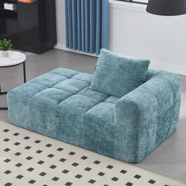 English Elm United We Win Chenille Loveseat Sofa - Modern Modular Sleeper For Cozy Living Spaces & Apartments W1568P255145-GIGA