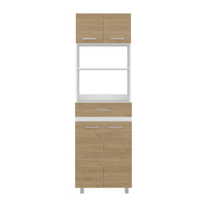 English Elm Sicilia Two-Tone Pantry Cabinet - Freestanding Tall Kitchen Storage, Dual Doors, Space-Saving Design B200P335383