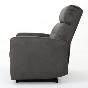 English Elm Christopher Knight Home® - Reclining Loveseat with Push-Back Recline, Plush Tufted Fabric Sofa, Compact Wall-Hugger Design Slate 61372.00MF