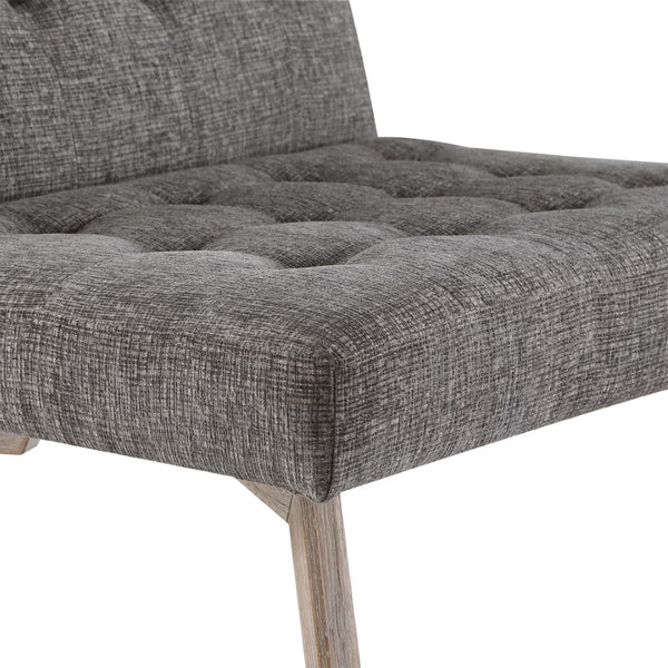 OSP Home Furnishings Sadie Chair in Charcoal Fabric Charcoal Grey