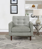 OSP Home Furnishings Grayburn Mid-Century Chair Smoke