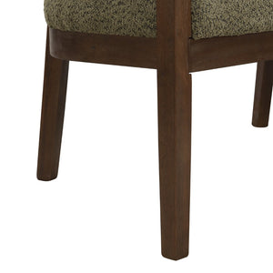 English Elm 47.5" Hand-woven Rattan Loveseat with Open Weave Back and Cushioned Two-seat Comfort Green,Walnut N771P381036L