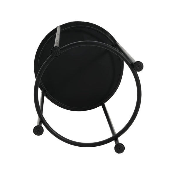 English Elm Christopher Knight Home® - Wesley Ceramic Tile & Iron Plant Stand Set - Weatherproof Tall/Med/Small Display for Patio Décor N775P215525B