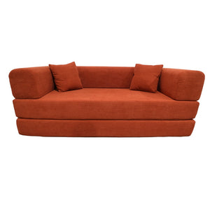 English Elm Double Convertible Corduroy Sleeper Sofa High Density Foam Wide Armrest Studio Bed W3064P245391
