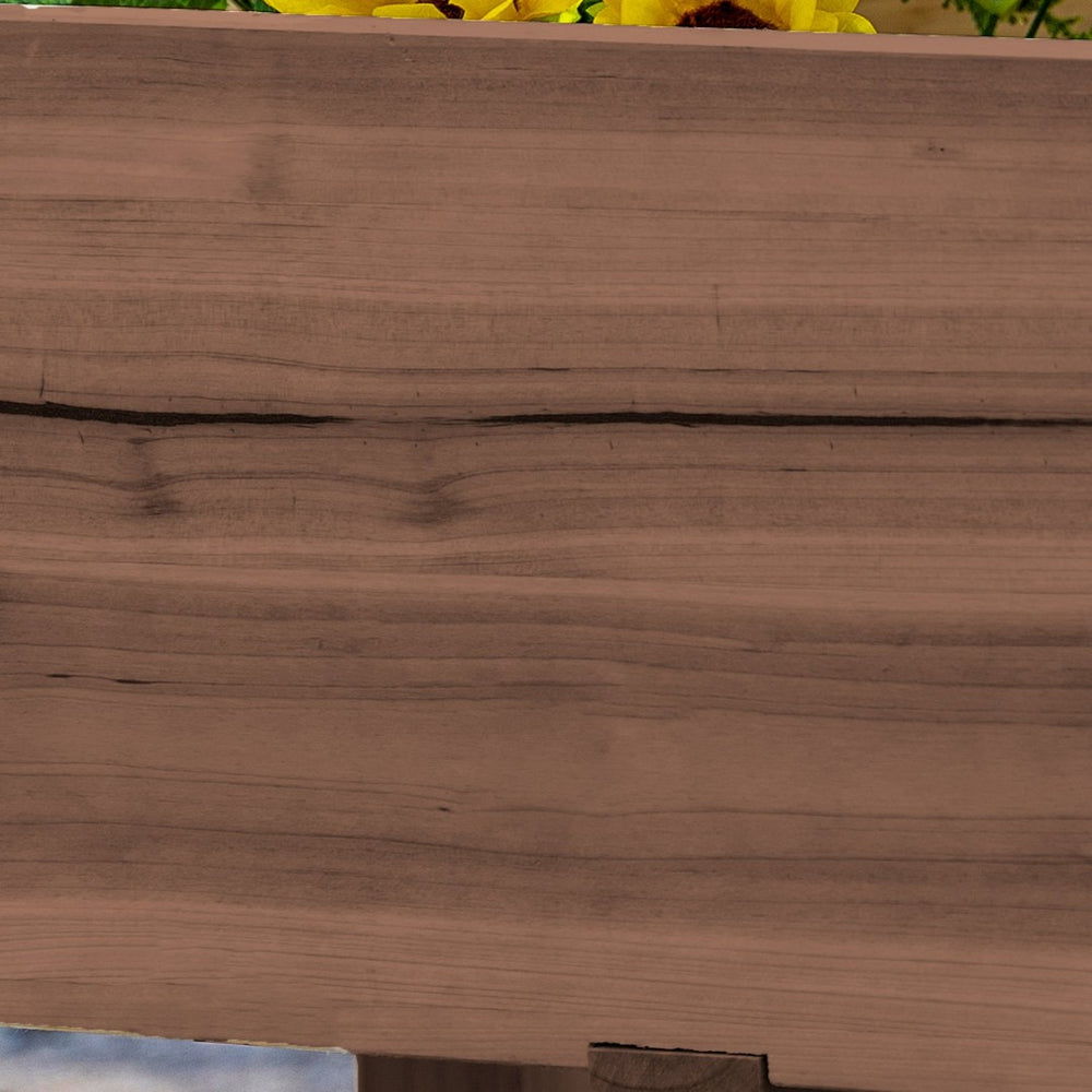 English Elm Outsunny Elevated Raised Garden Bed With 3 Planter Boxes, Ideal For Vegetables, Herbs & Flowers W2225P217236-GIGA