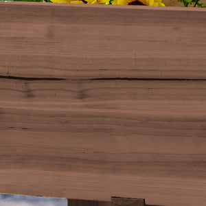 English Elm Outsunny Elevated Raised Garden Bed With 3 Planter Boxes, Ideal For Vegetables, Herbs & Flowers W2225P217236-GIGA