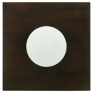 English Elm Tolland Cappuccino 5-Piece Counter Dining Set with Stemware Rack, Bottle Storage & Tan Upholstery B062S01021