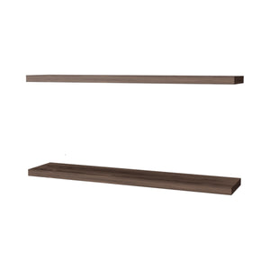 English Elm Greer Melamine Floating Shelves Set of 2 Cognac — 47.3" Wide Minimalist Wall Display, Durable Mounting B128P237169