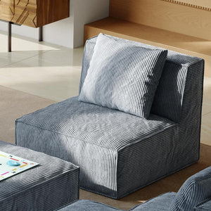English Elm Belfin Modular Floor Sectional Chenille Cloud Sofa Bed for Living Room or Studio W3147P277268