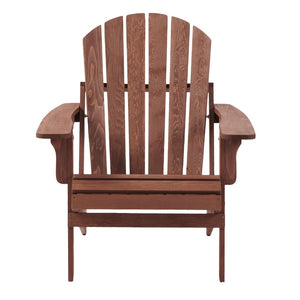 English Elm Oversize Hemlock Wood Folding Adirondack Chair Foldable Patio Seat for Outdoor Decks D720094424