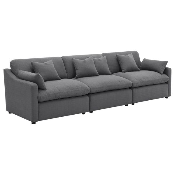 English Elm Greeley Armless Accent Chair with Performance Fabric and Foam Cushions for Modern Living B062P441446
