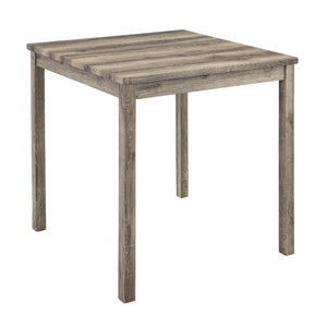 English Elm Dining Round 5-Piece Table Set with Solid Wood Chairs, Linen Upholstery, Industrial Modern Style Brown W487P333512