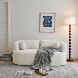 English Elm Sofa-in-a-box, Chenille Loveseat Frameless Foam 2 Seater for Modern Living Spaces W668P381892