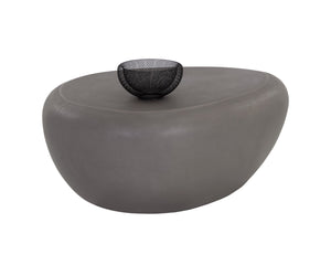 Sunpan Corvo Coffee Table - Unique Contemporary Design in Natural Concrete for Stylish Indoor Outdoor Spaces Small - 39W x 33D x 16H