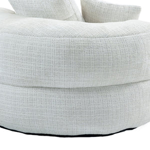 English Elm Lazy Sofa Oversized Ergonomic Bean Bag Lounger with High Wrap Back, Plush Chenille Foam Comfort for Living Room, Bedroom, Office Beige W395P252048